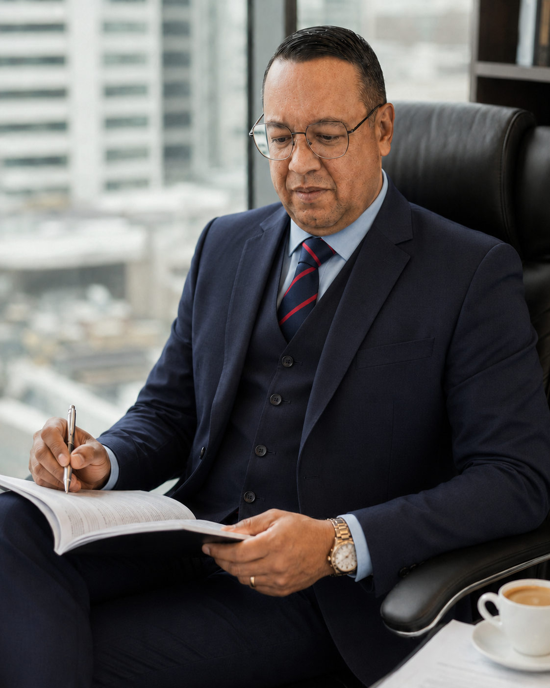 Dr. Agnaldo Dias em seu escritório